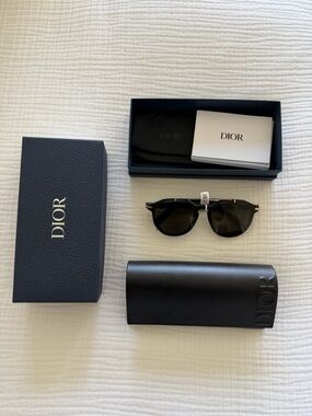 New Dior Black & Gold Sunglasses (SUITRIXR 10C0)